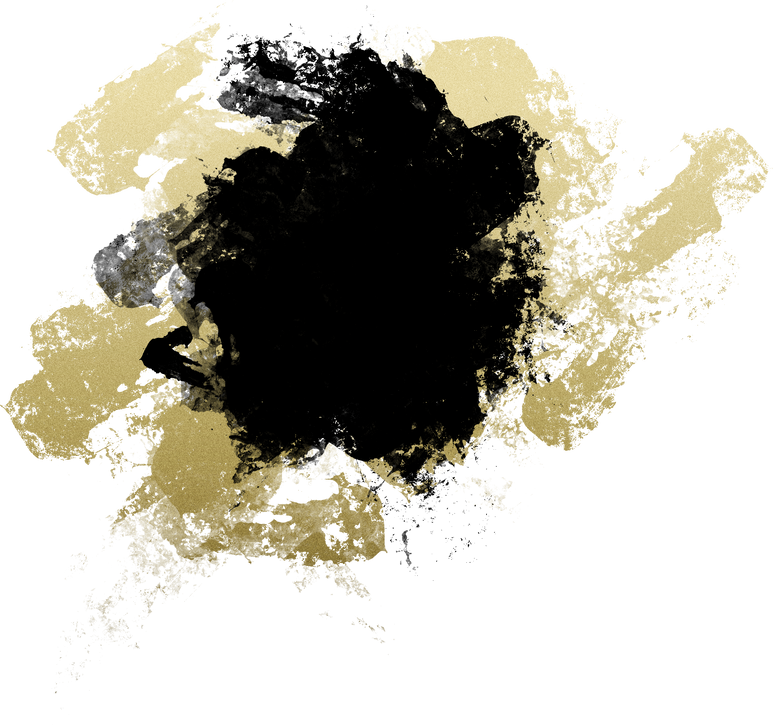 Black and Gold Brush Strokes
